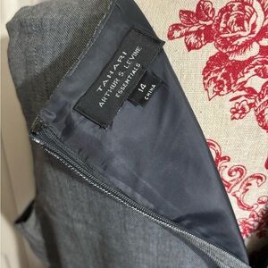Tahari Arthur S. Levine Gray Midi Dress